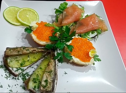 ruso caviar rojo comida1