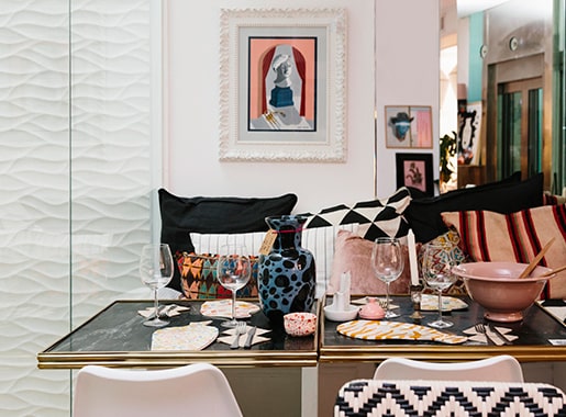 uranis panycirco L3 mesa decoracion dorada