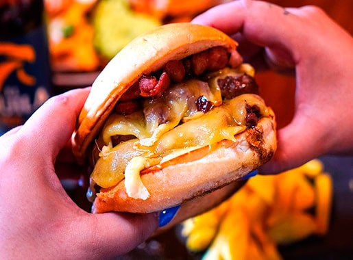 uranis vikingo c1 hamburguesa con beicon