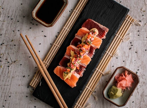 uranis warike c1 arroz con tacos de salmon